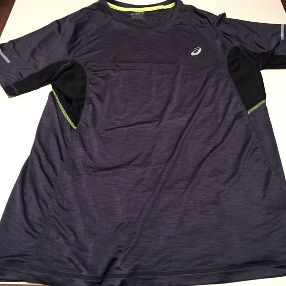 Asics Other - Asics XL Workout Activewear Shirt Grey Lime Green